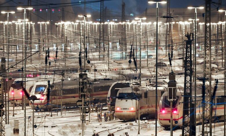 Zugstreiks in Deutschland: DB-Fahrer kündigen ab Mittwoch einen einwöchigen Streik an