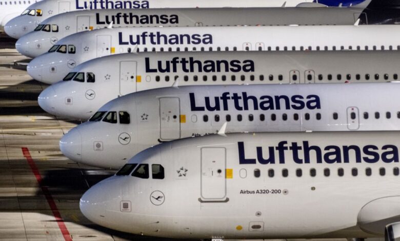 Lufthansa streicht Hunderte Flüge, da das Bodenpersonal an fünf Flughäfen streikt