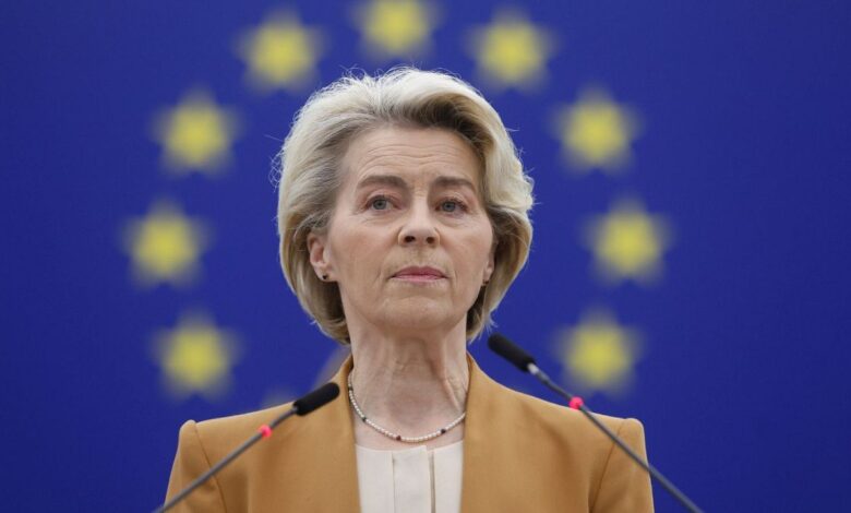 Ursula von der Leyen kündigt Bewerbung für eine zweite Amtszeit als Chefin der Europäischen Kommission an