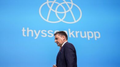 Der deutsche Mischkonzern Thyssenkrupp schafft es nicht, die Anleger zu bejubeln, da die Umsätze sinken